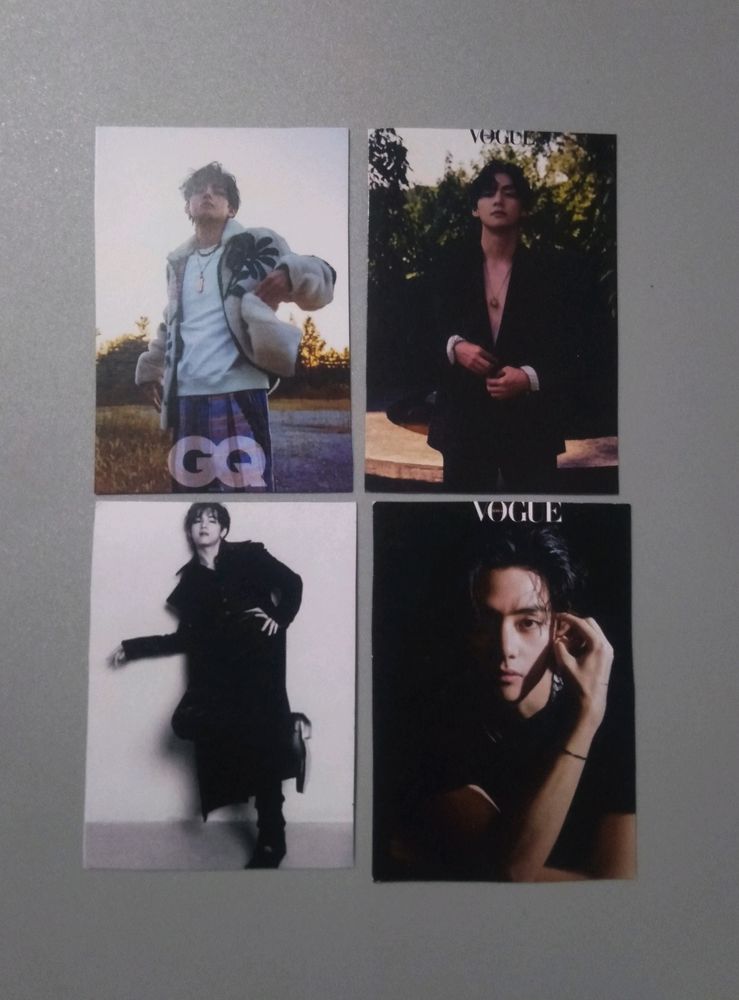 Model V Bts vogue Modeling Photocard