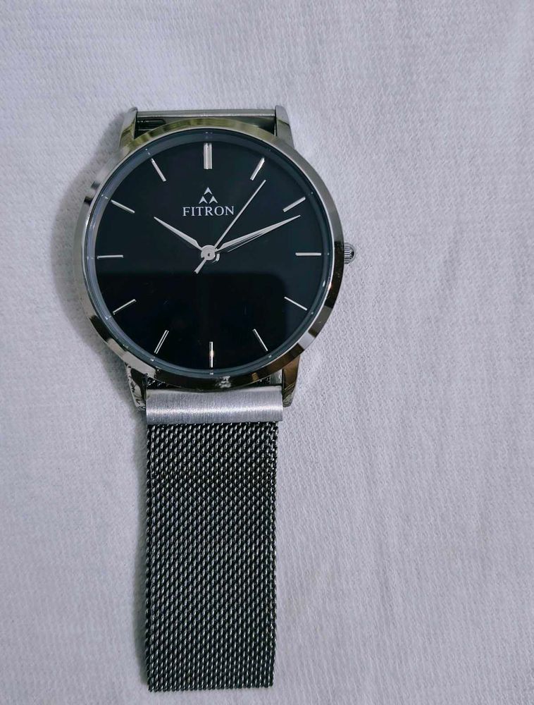 Fitron Magnetic Silver Watch (Unisex)