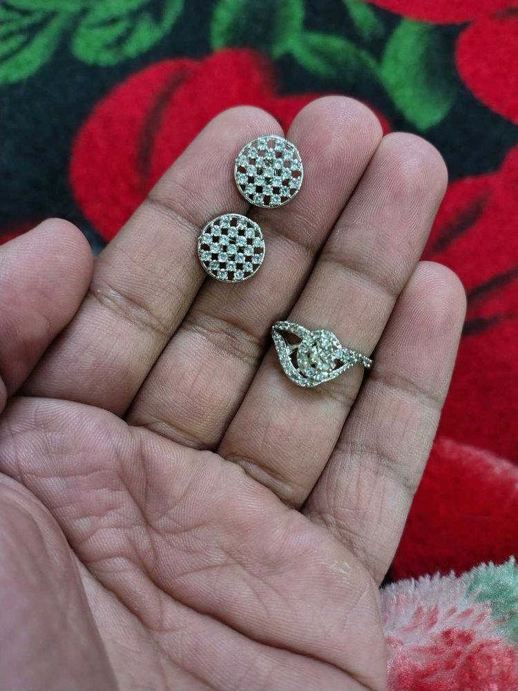 Earrings Pair with Ring