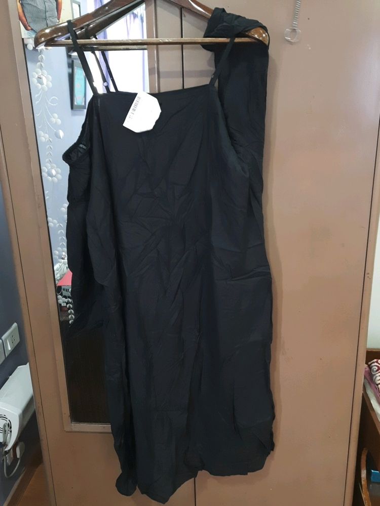 Off Should PLUS SIZE BLACK DRESS 8xl