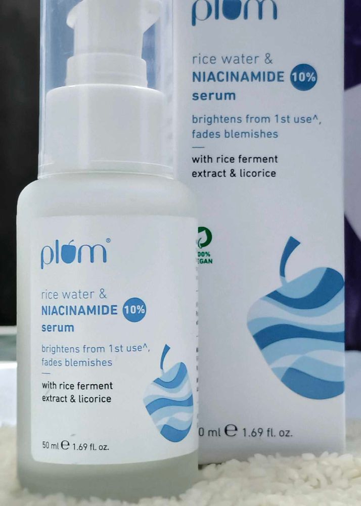 Plum Rice Water &amp; Niacinamide Serum