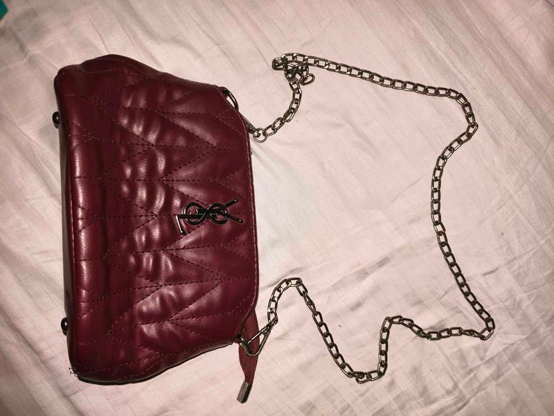 Burgundy Crossbody Bag