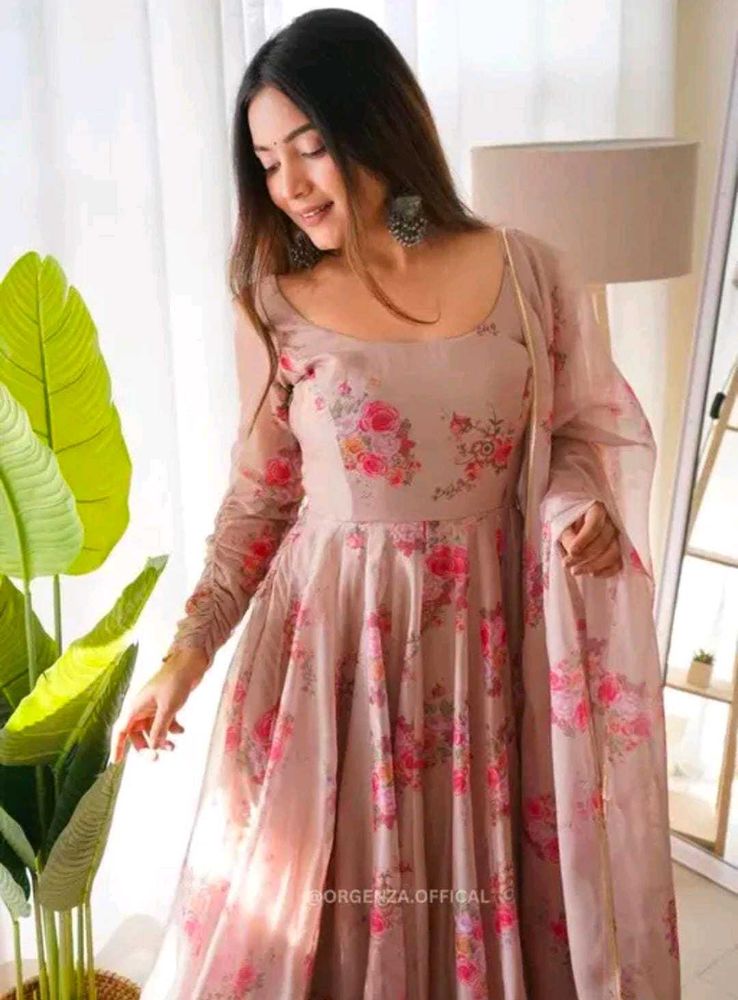 Elegant Floral Ethnic Gown