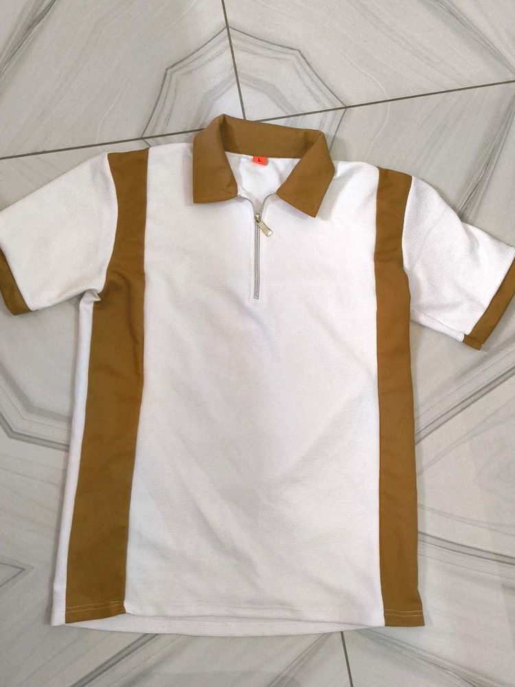 Men&#39;s Polo Neck Tshirt (With Chain)