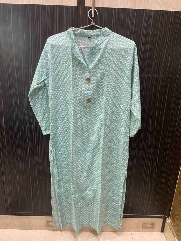 Mint Grace – Light &amp; Airy Printed Kurti