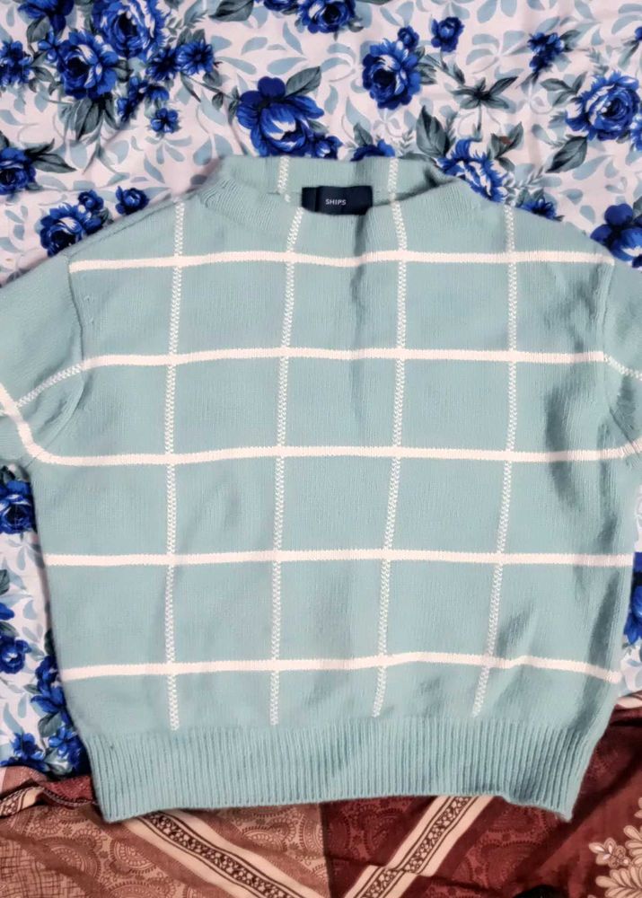 Sky Blue Woollen Sweater