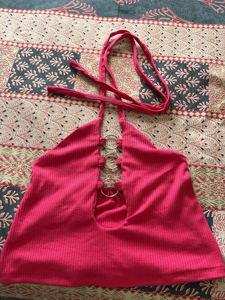 Pink Halter Top