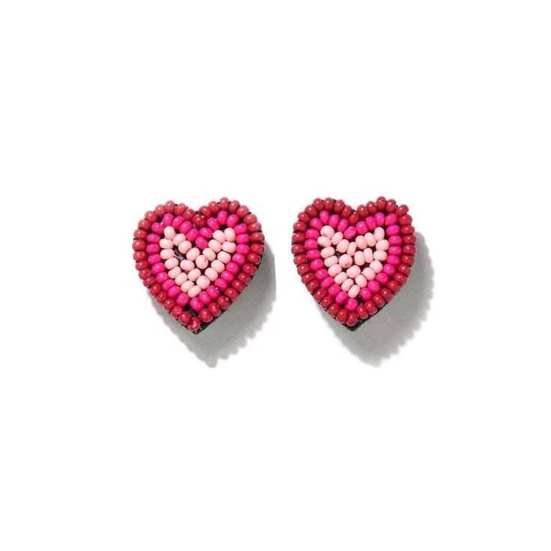 Heart Beaded Earrings💕
