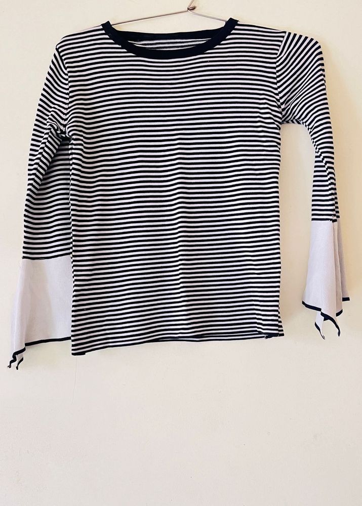 Striped Long Sleeve Top