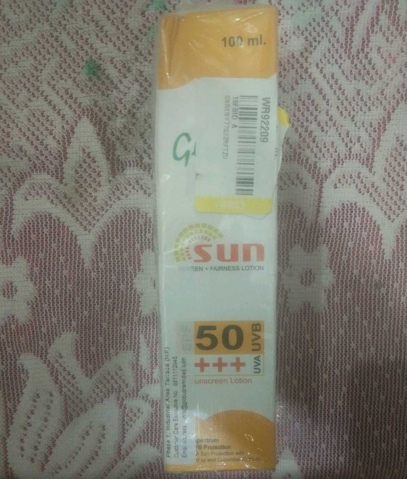 SUNSCREEN + FAIRNESS LOTION SPF 50 UVB UVA