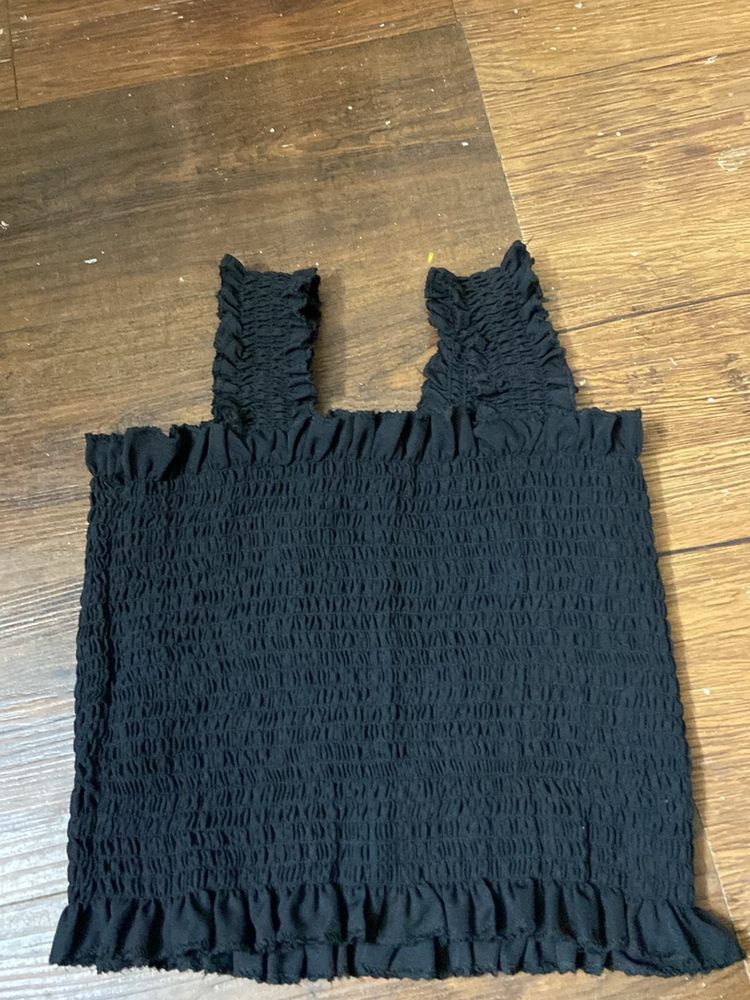 black Crop Top