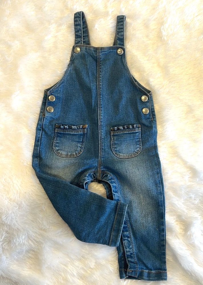 Denim Baby Dungaree (9-12 Months)