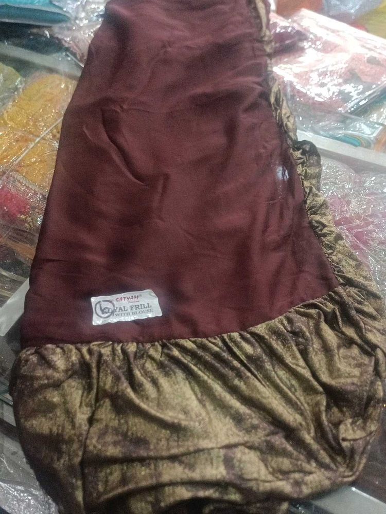 Elegant Maroon Saree