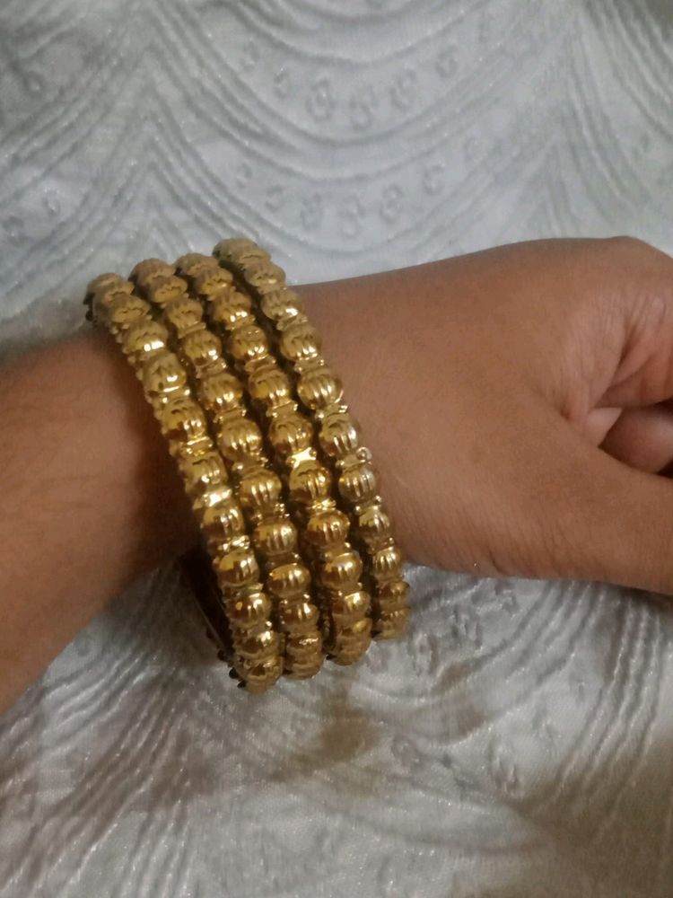 Set of 4 Gold-Tone Bangles
