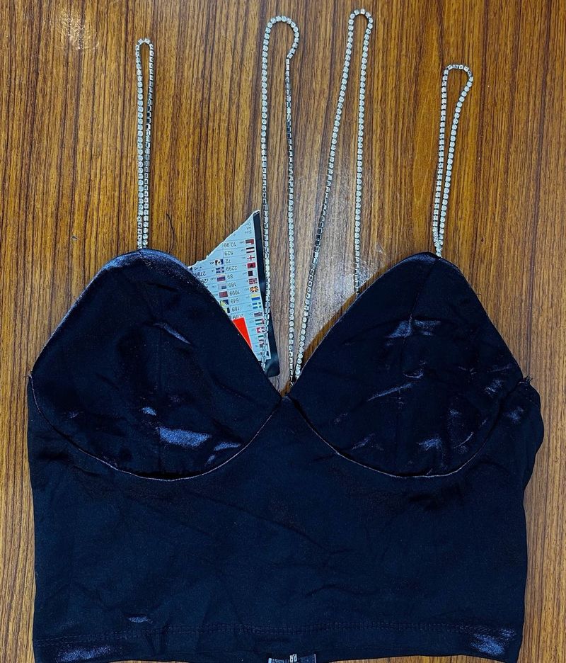 Women&#39;s Amisu Strappy Bustier Crop Cami Top