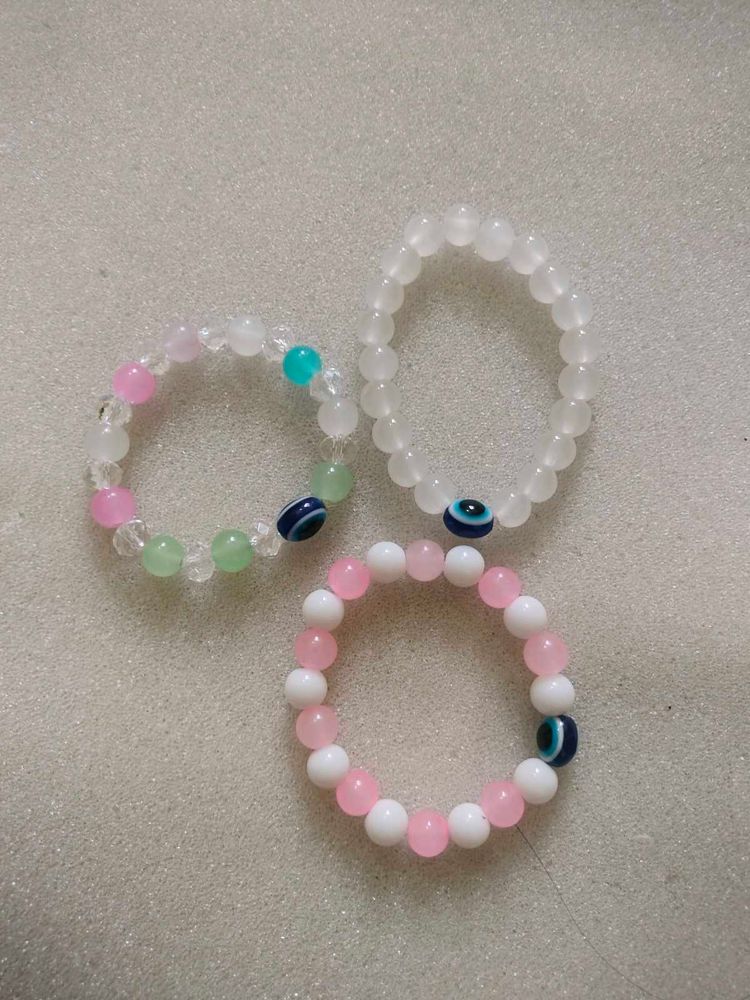 Evil Eye Beaded Bracelets Combo Of 3