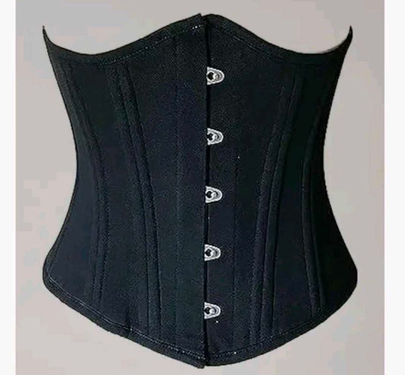 Black Satin under bust Corset