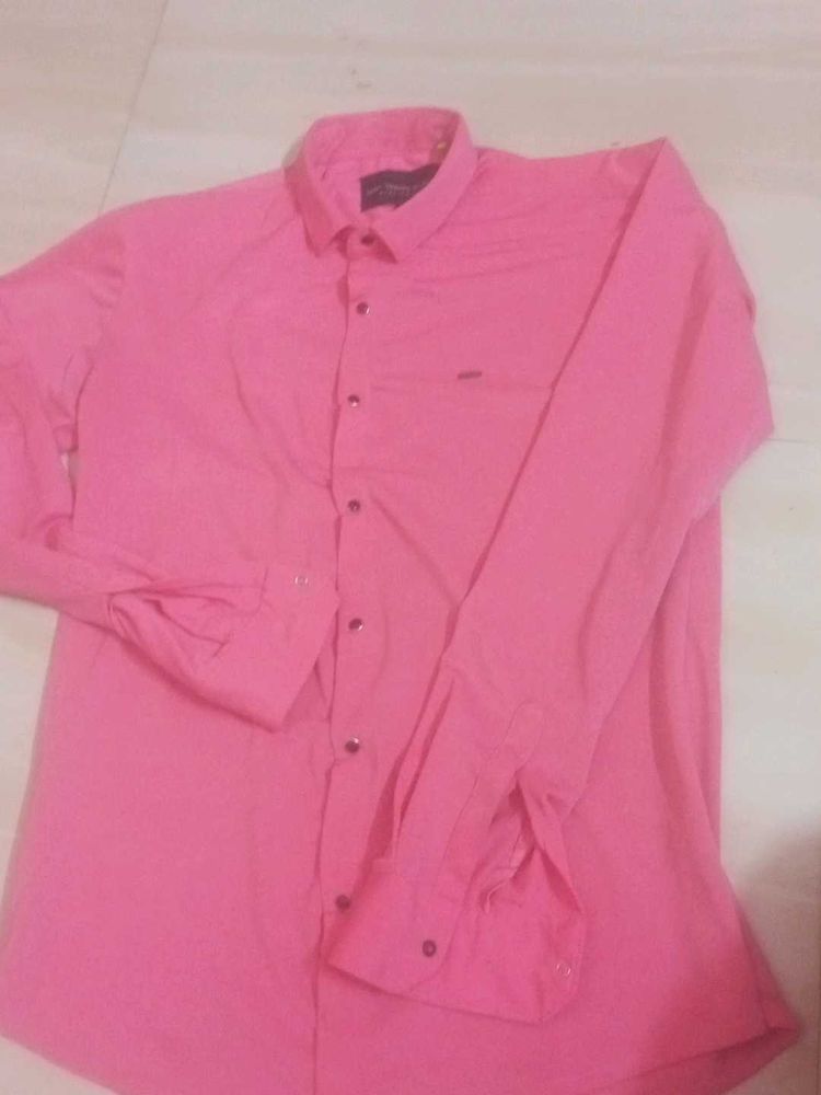 Pink Casual Shirt