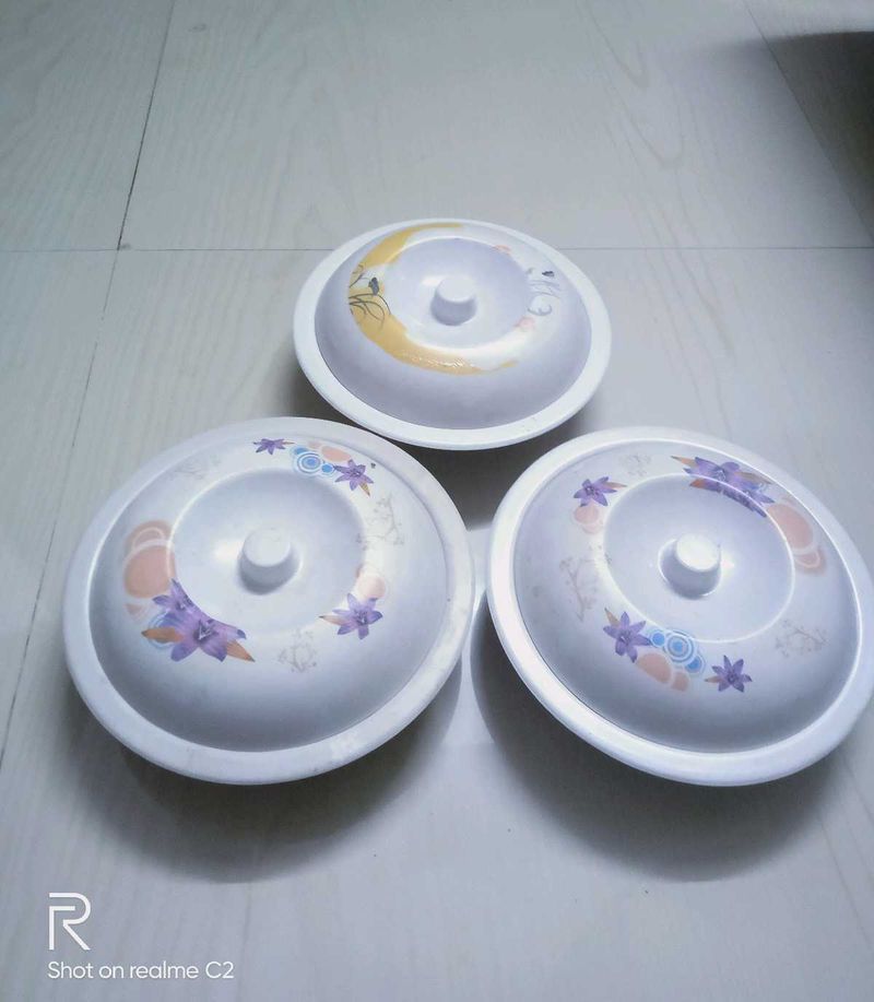 MELAMINE SERVING BOWL WITH LID SET