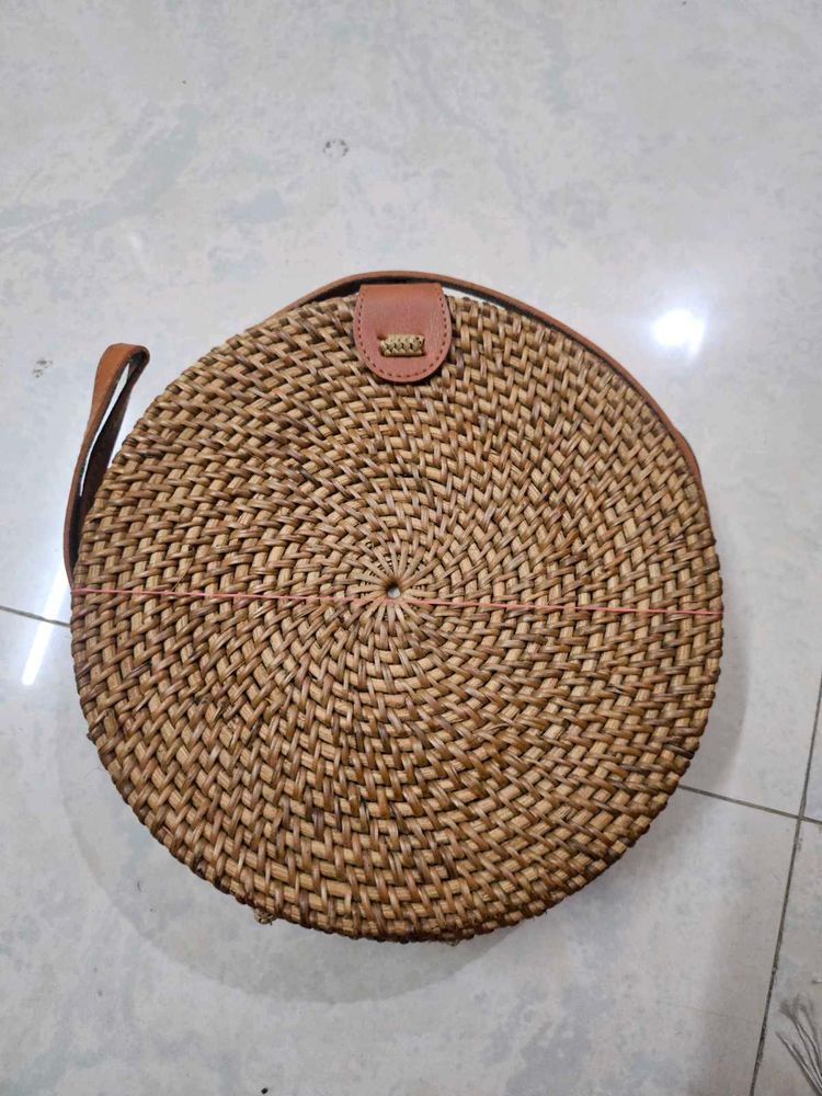 Combo of 2 Rattan Sling Bags