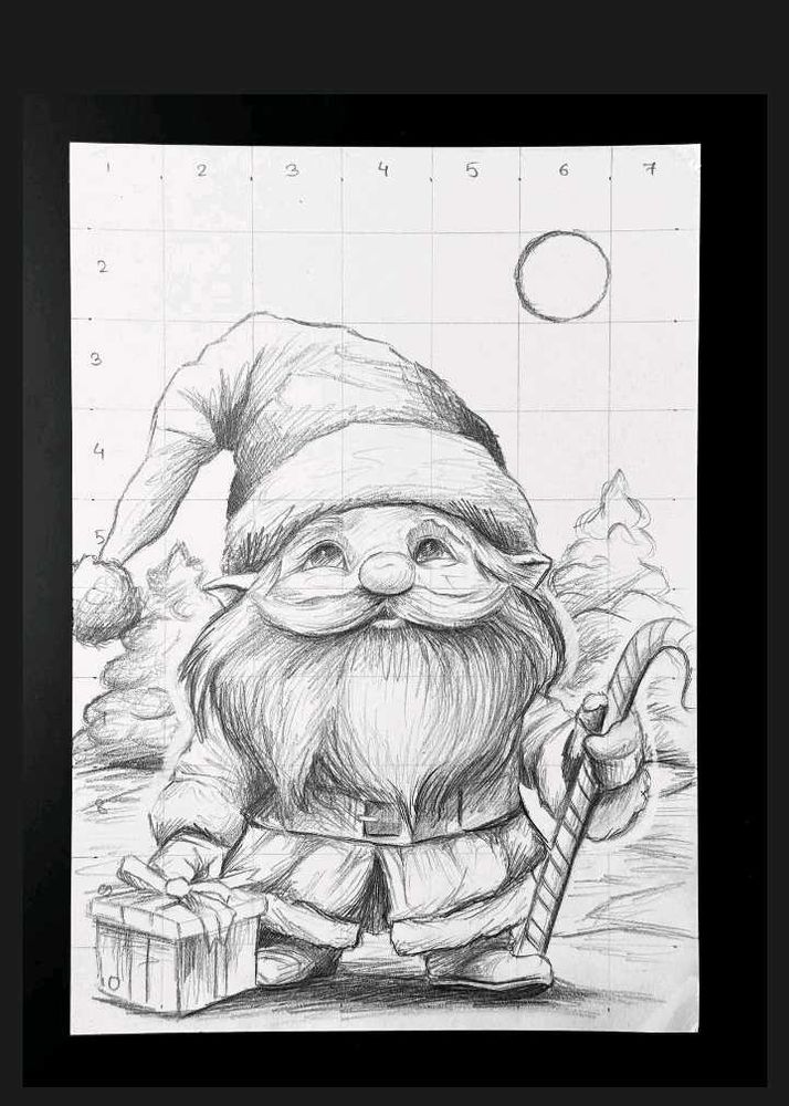 Santa Claus Outline Drawing
