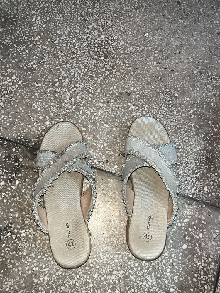 Blue Denim Themed Pumps