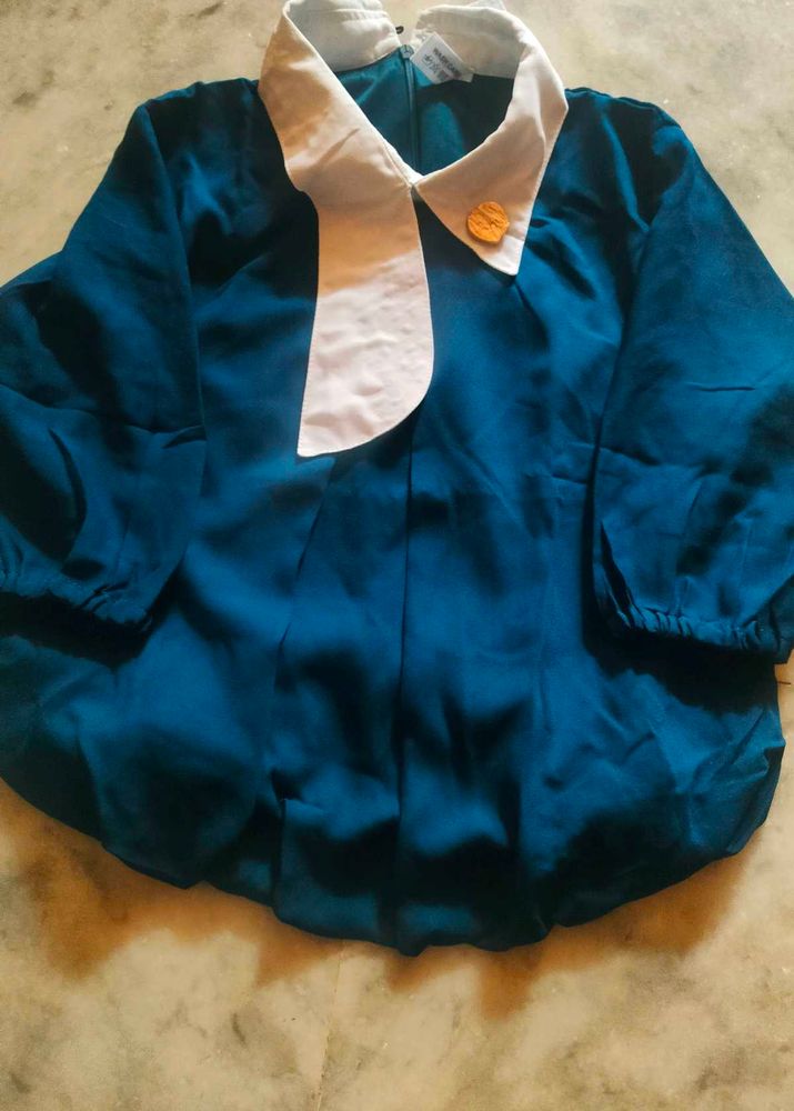 Blue Peter Pan Collar Top