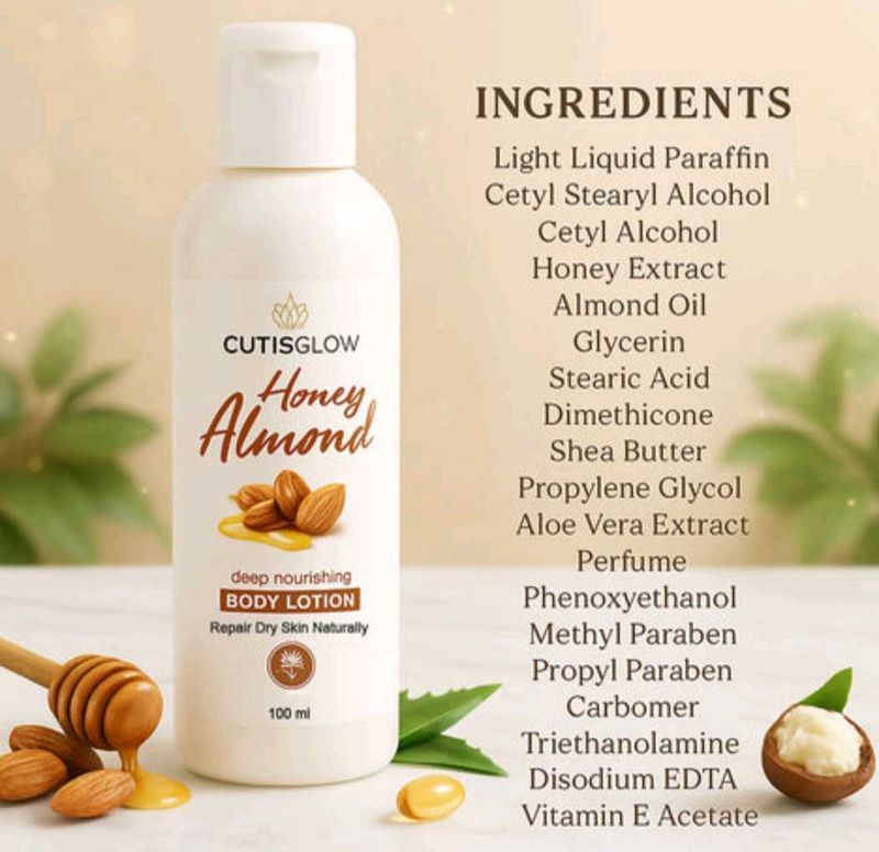 CutisGlow Almond Body Lotion
