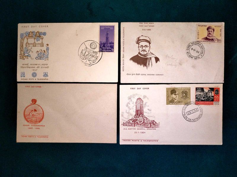 Vintage First Day Covers 4 Pieces