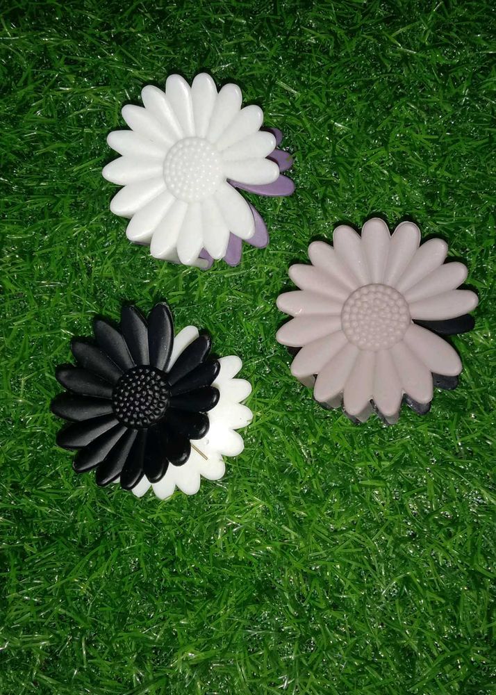 Dual Colour Mate Claw Clips (Pack Of 3)