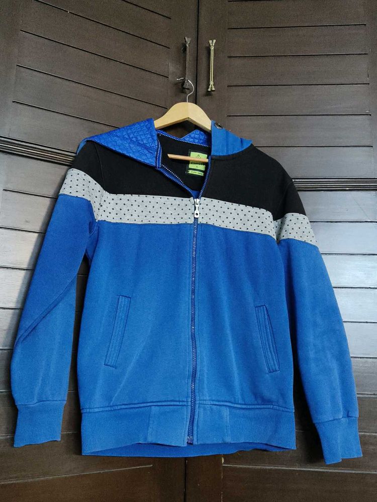 Men&#39;s Blue &amp; Black Casual Hoodie