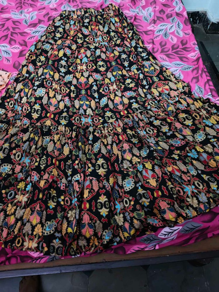 Ethnic Top And Skirt