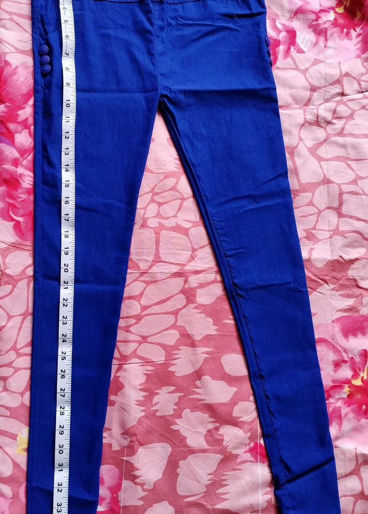 Blue Slim Stretchable Jeans