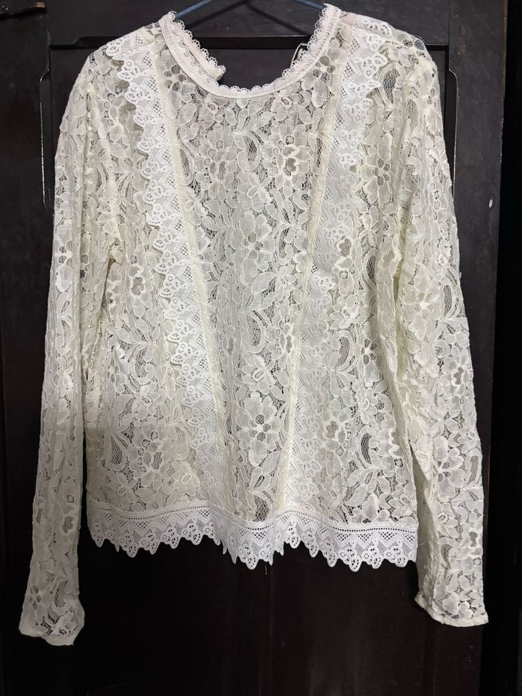 Lace Long Sleeve Top