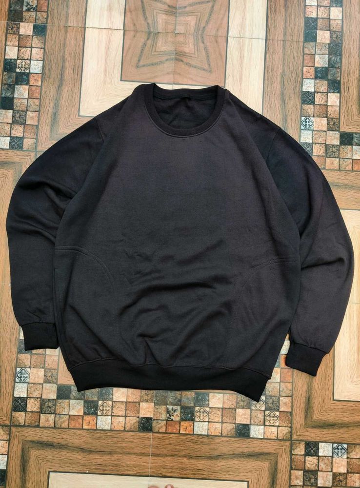 360 gsm Classic Black Sweatshirt