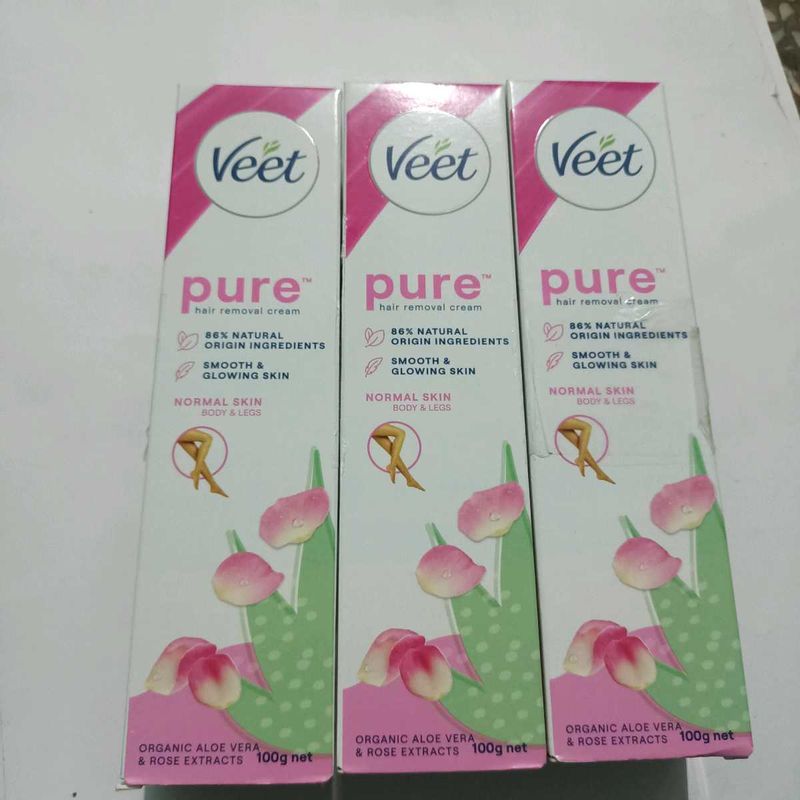 Combo Pack Of Veet 3 Pcs