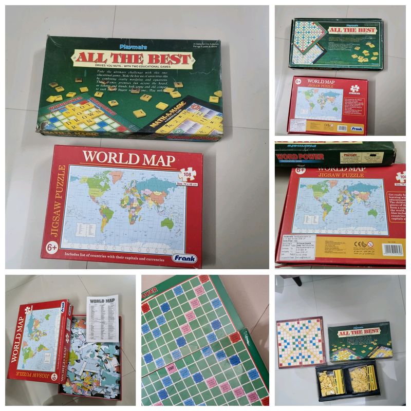 Frank World Map puzzle &amp; All the Best Game