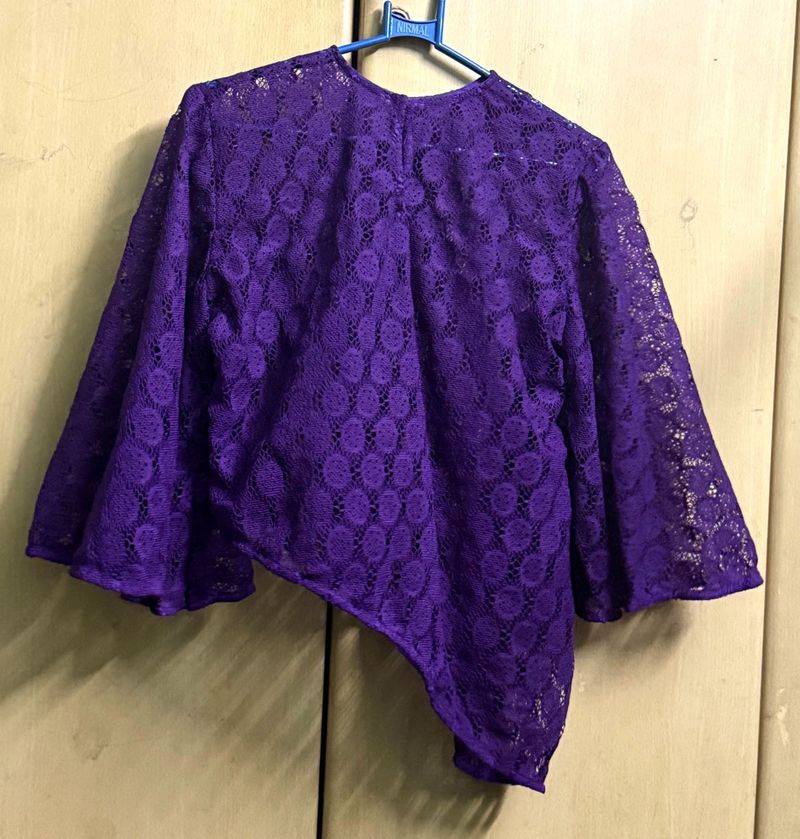 Purple Lace Top