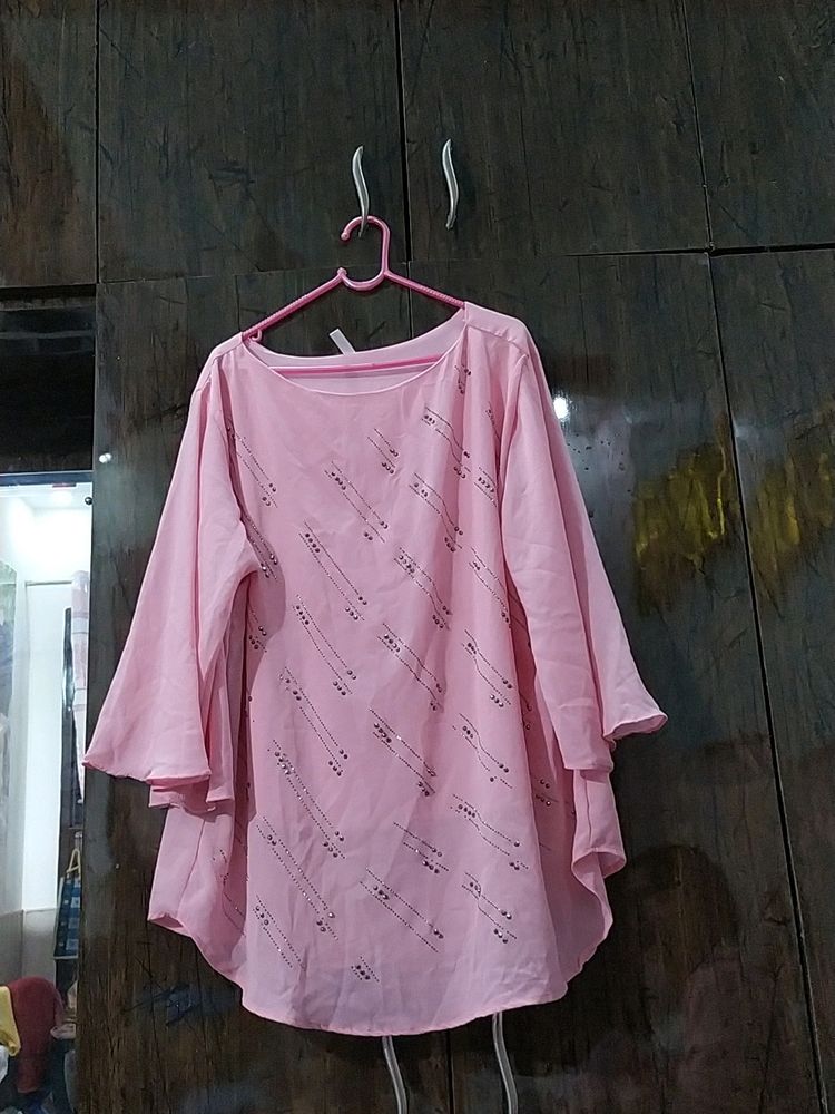 Plus Size Fancy Partywear Top- Inside Lining Attac