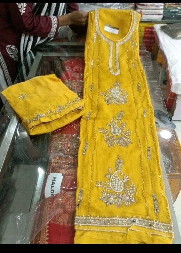 Yellow Embroidered Kurta Set