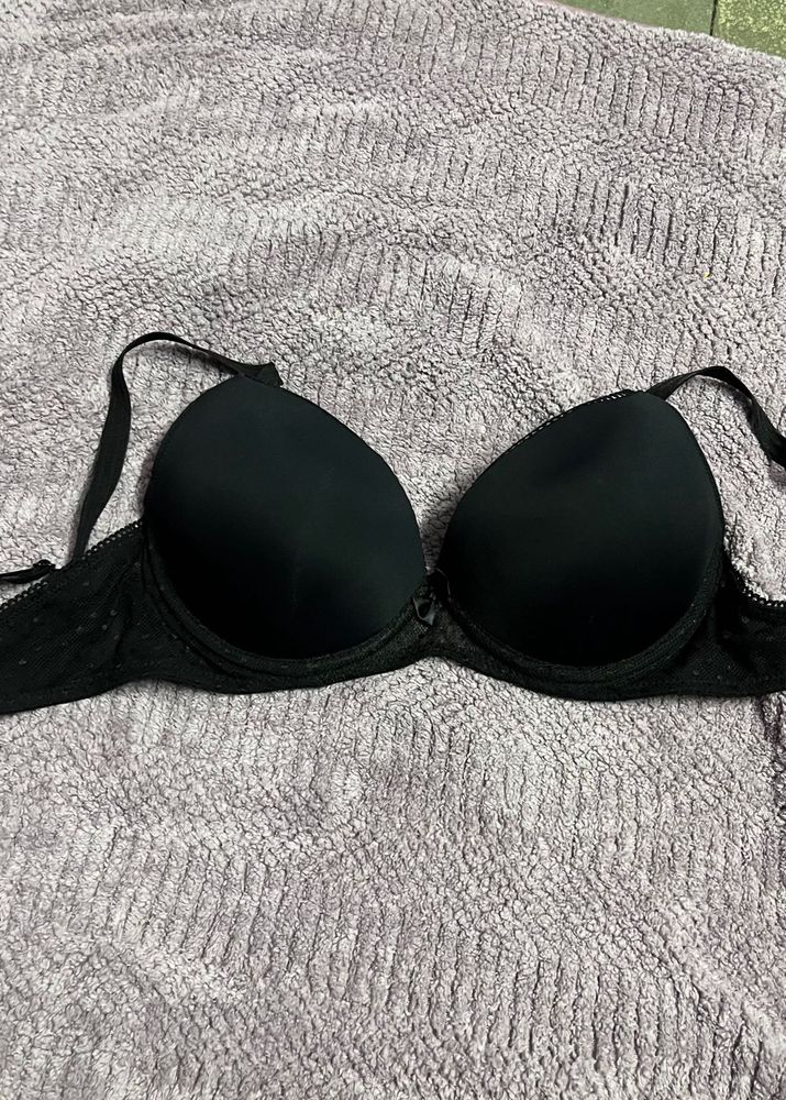 Black Padded Bra