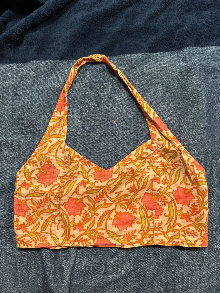 Floral Print Halter Top