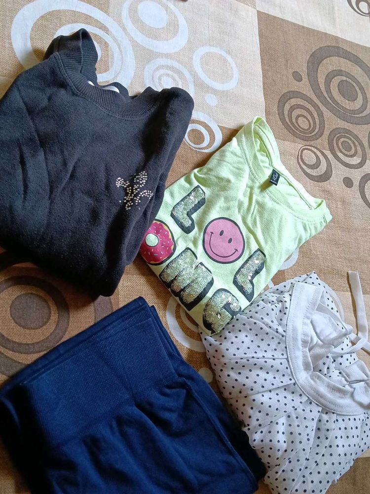 Combo Of Clothings For Girls Top N Legging