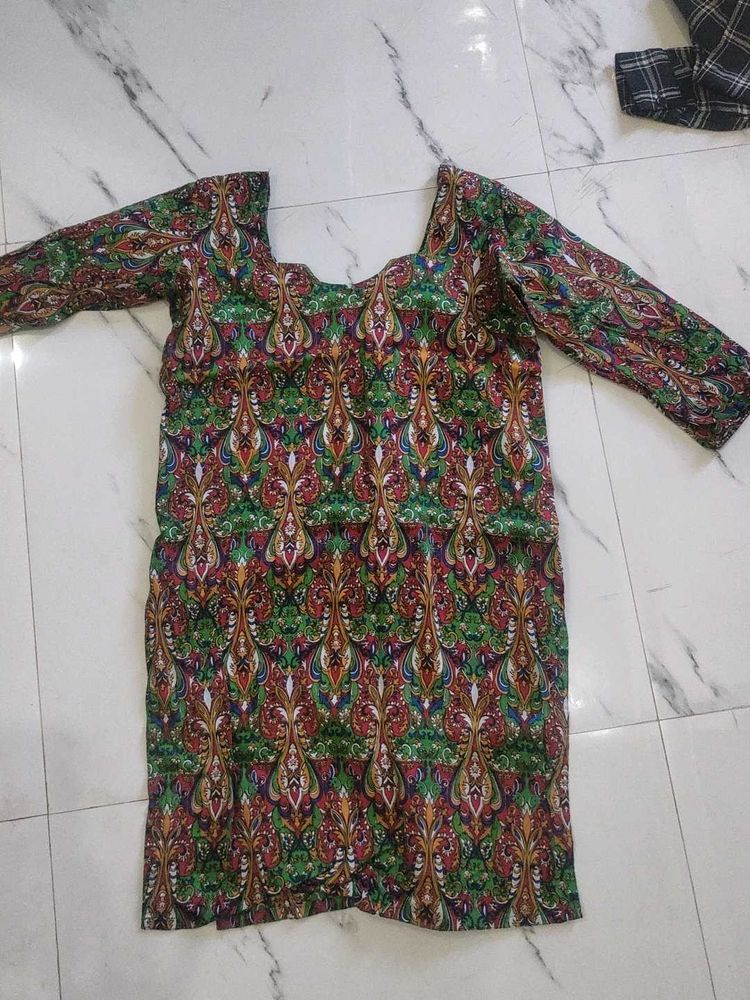 Multicolour Cotton Suit