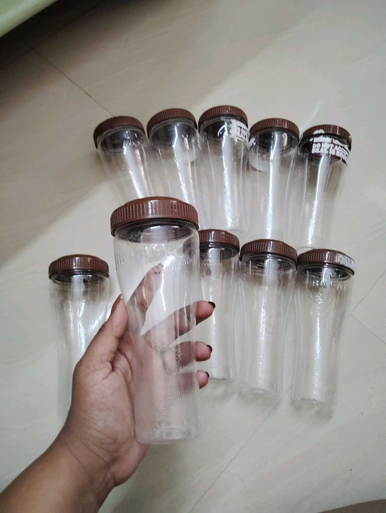 Reusable Plastic Bottles (Set of 10)