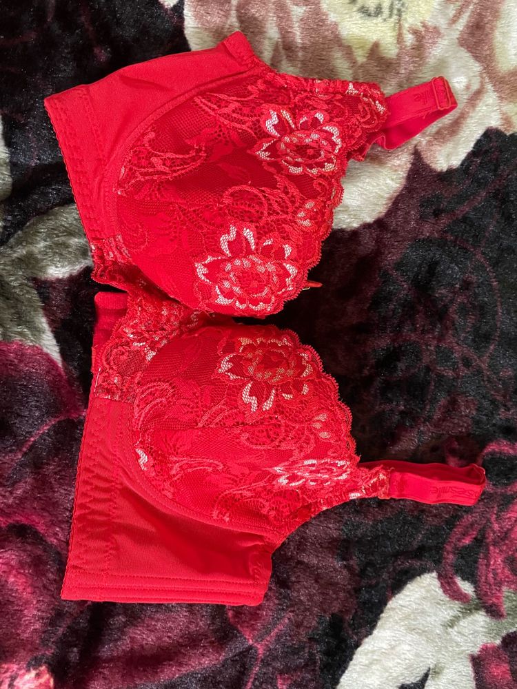 Red Lace Bra