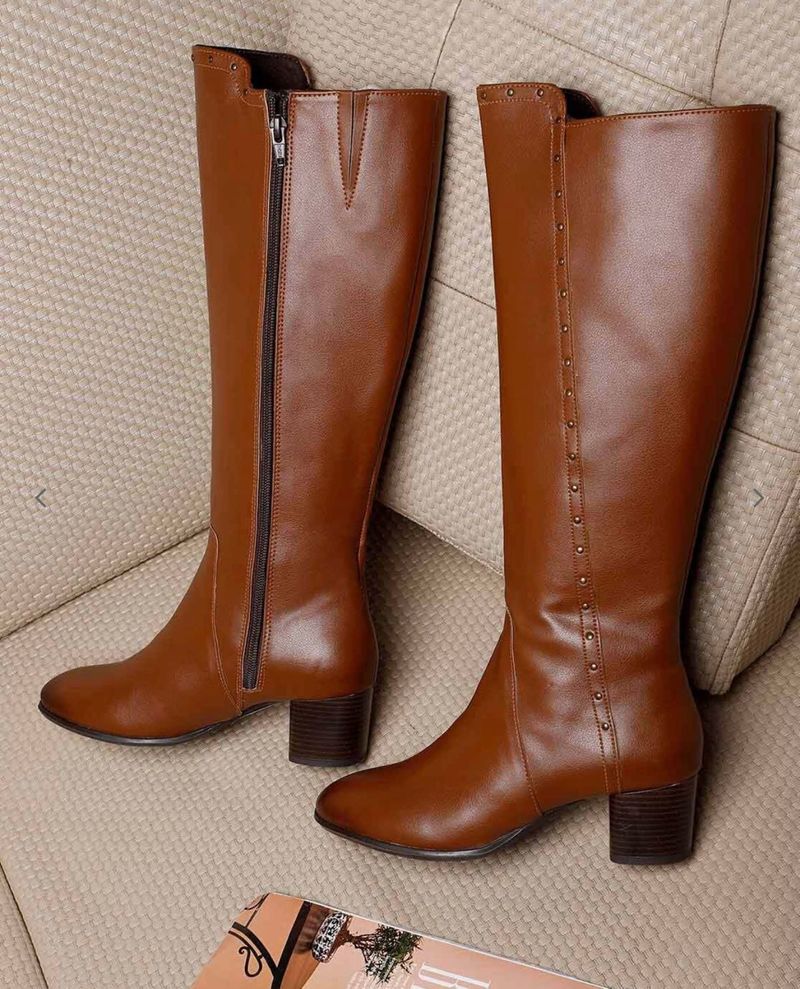 Brown Knee-High Boots
