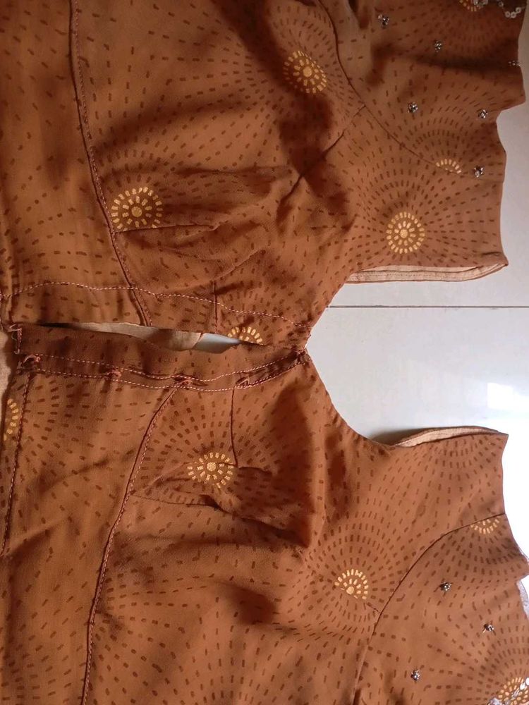 Silk Blouse Stitched Used Once