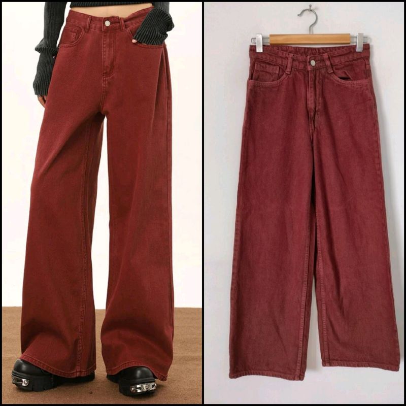 Baggy Maroon Trouser 🦋