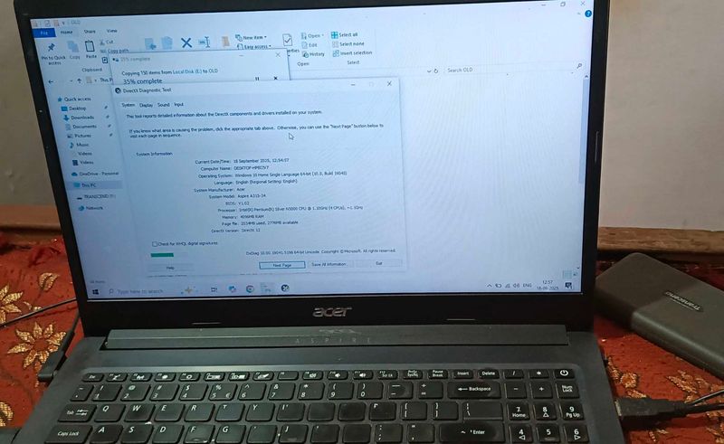 Acer Aspire Pentium Laptop